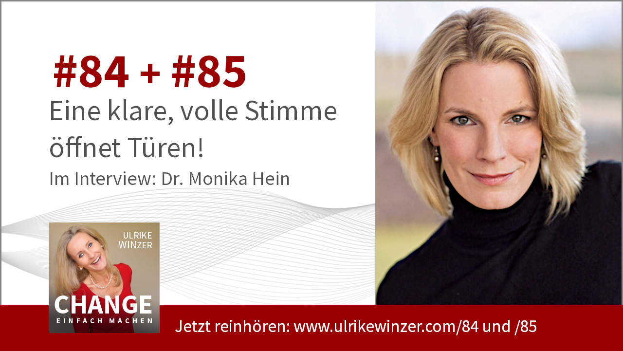 #81 + #82 Interview Dr. Monika Hein - Podcast Change einfach machen! By Ulrike WINzer