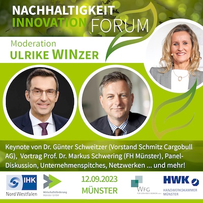 Forum Nachhaltigkeit durch Innovation - Münster - Moderation Ulrike WINzer